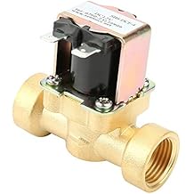 12V Solenoid Valve, DC Solenoid Valve DN15 G1/2 Female Thread Connection Low Consumption Brass Solenoid Valve Water Control Valve