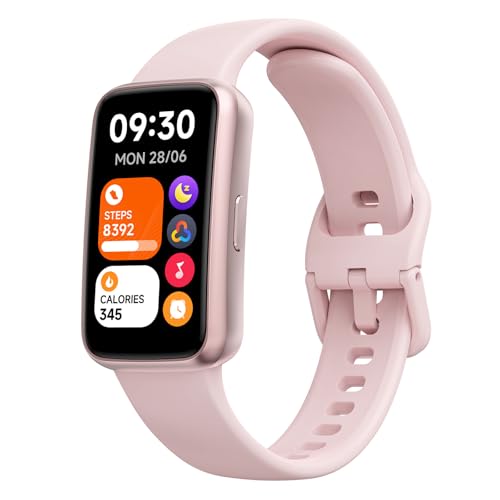 TOOBUR Fitness Tracker Watch, NO APP NO Phone Required, 3ATM Waterproof, Heart RateBody EnergySleep Monitor, 100 Sports Modes, Step Counter Pedometer Watch, Activity Tracker for Women, Pink