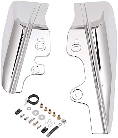 Chrome Mid-Frame Air Deflector Compatible for Harley Davidson Touring Street Electra Glide Road King FLHR FLHX FLTR FLHT 2001-2008 2005 2003