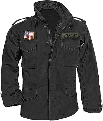 CLASSIC LEATHER M65 Field Jacket | Vintage M-65 Field Jacket | Olive Green Cargo Pocket US Army Field Jacket