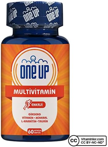 One Up Multivitamin 60 Kapsül AROMASIZ Renkli