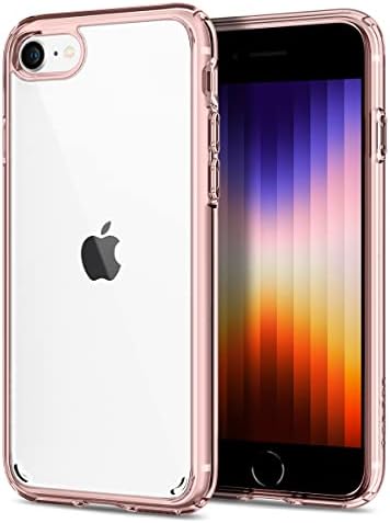 Spigen Ultra Hybrid Anti-Yellowing PC Back Designed for iPhone SE 2022 CaseiPhone SE 3 Case 2022  iPhone SE 2020 CaseiPhone 8 CaseiPhone 7 Case - Rose Crystal