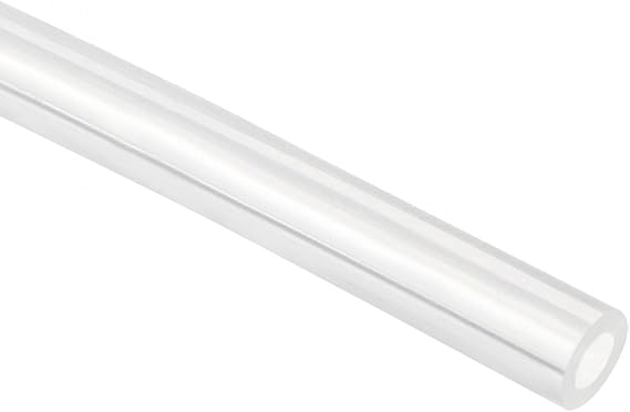 Sourcingmap Silicone Tube 1mm ID X 2mm 3/32" OD 16.4' Flexible Silicone Rubber Tubing Water Air Hose Pipe Transparent for Pump Transfer