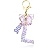 SELOVO Initial Keychain Letter Butterfly Tassel Charms Cute Keychain for Key Handbag Backpack
