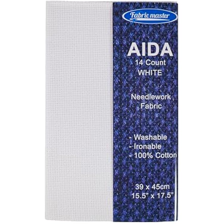 Aida 14 Count White 39x45cm