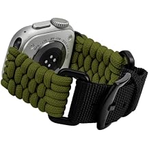 TStrap Paracord Band Compatible with Apple Watch 49mm 46mm 45mm 44mm 42mm for Men Women,Breathable Braided Nylon Strap Sport Outdoors Wristbands for iWatch Ultra 2/Ultra Series 10 9 8 7 6 5 4 3 2 1 SE