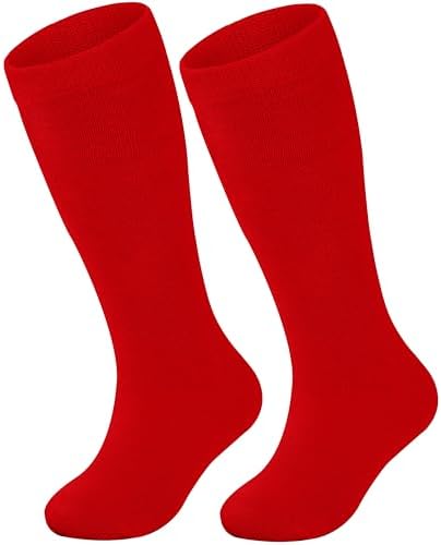 Urban Virgin Kids Soccer Socks Athletic Knee High Tube Toddler Baseball and Football Socks for Boys and Girls