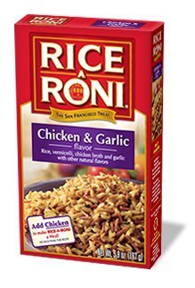 Rice A Roni, Chicken & Garlic Flavored Rice, 5.9oz (Pack of 6)