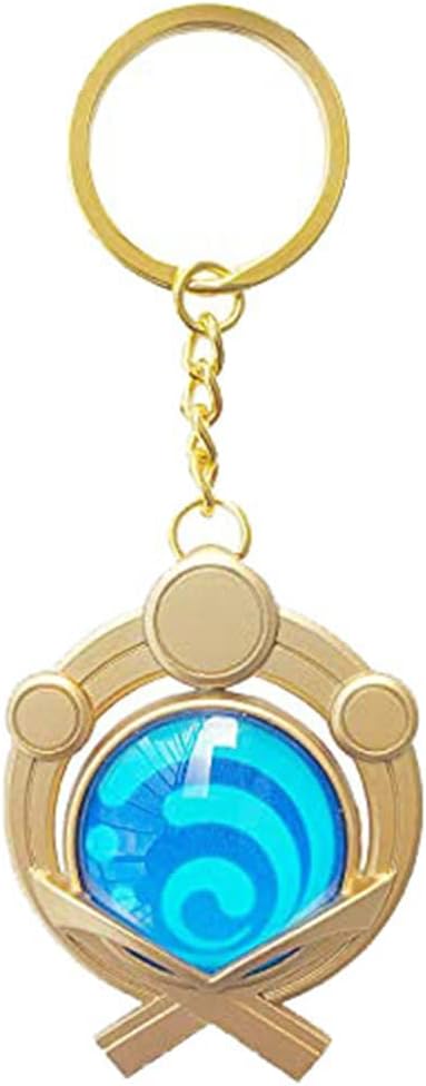 Genshin Luminous Key charms Toy Impact Inazuma Hydro Keychain Gold Game Figure Key Chain Pendant Keyring Genshin ​Character