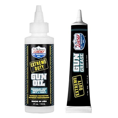 Lucas Extreme Duty 4oz Gun Oil 10877 & Grease Tube 10889