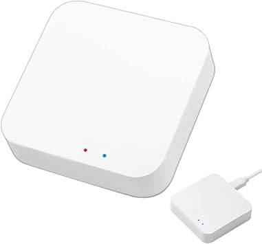 ZigBee 3.0 Hub WiFi & Bluetooth Dual Mode Gateway, Only for Tuya Product Smart Home Bridge Wireless Remote Controller,Intelligent Bridge Wireless Smart Home Gateway Voice Control via Alexa,Google Home
