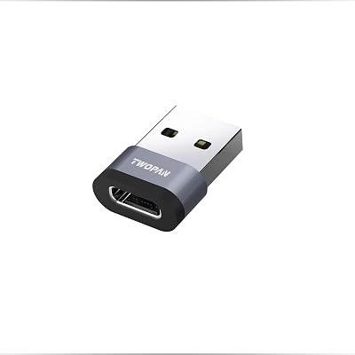 USB C Female to USB A Male OTG Adapter, Type C Charger Cable Adapter Converter, USB to USB C Adapter for iPad, iPhone, Galaxy, Laptop, PC, Charger, Power Bank