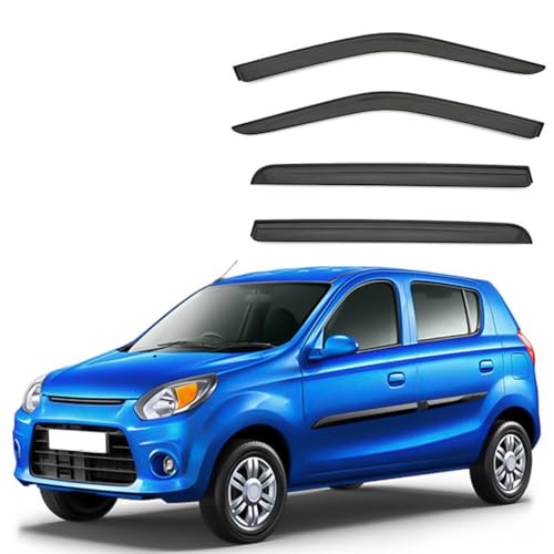 Premium Wind Deflector for Suzuki Alto 800 MK2-AOD 2013-2021 Window Side Visor Keep Your Car Ventilated in Rain Reduce Wind Turbulence External Accessories