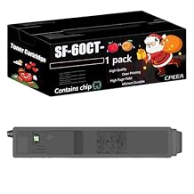 Compatible for Sharp SF-60CT-BB Toner Cartridge Work for Sharp S401RC S402RC S501DC S502DC S601DC S602DCC Printers, with Chip, High Yield 34000 Pages, Clear Printing (1 Pack Black)