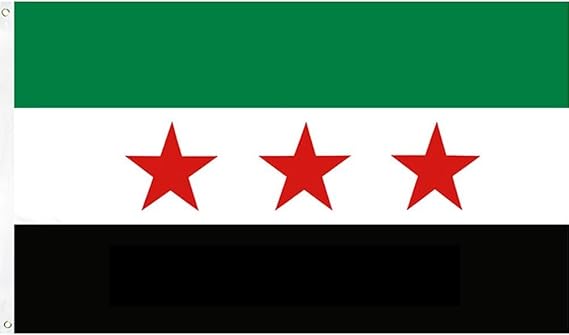 Syria Flag 90x150cm Syrian Three Star Flag Republic of Syria Flag Army of Syria Banner Syrian Flag Free Syrian Army Flag for Outdoor