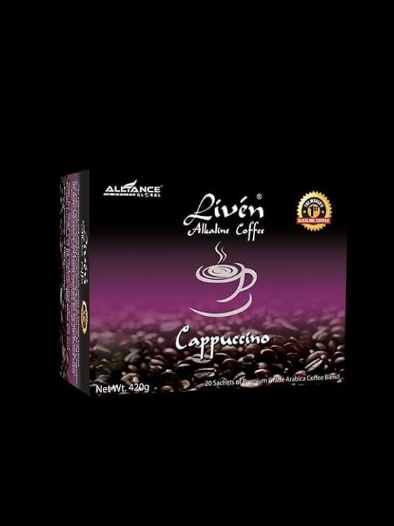 Liven Alkaline Coffee (Cappucinno Flavor20 SACHETS)