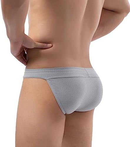 Faringoto Mens Breathable Wide Rib Quick Drying High Fork Briefs