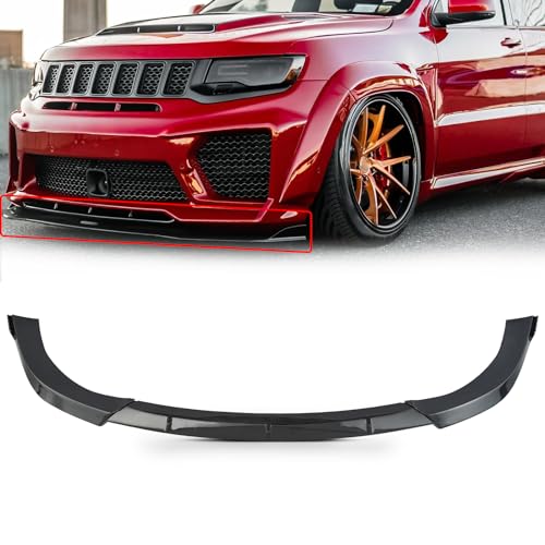KARPAL Front Bumper Lip Spoiler Kit Fits for Jeep Grand Cherokee SRT 2014-2021 Trackhawk 2018-2021