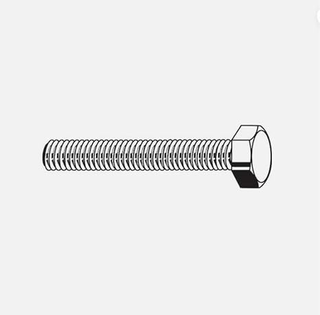 Hex Head Cap Screw,for Select U01210.087.0225 Grade 5, 7/8"-9 Hex Head Cap Screw, Zinc Plated