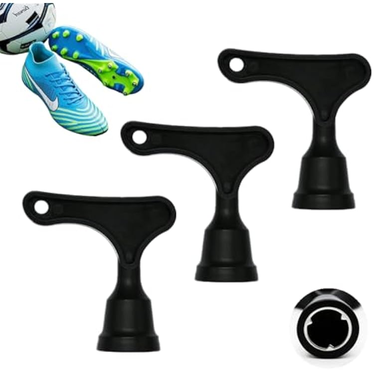 3 Pack Football Boot Stud Wrench - Professional Stainless Steel Replacement Tool Easy Stud Removal & Adjustment Tool for Soccer, Rugby & Golf Cleats