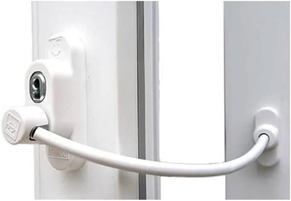 Bijutek Penkid Çelik Halatlı Kablolu Pvc Pencere Emniyet Çocuk Güvenlik Kilidi 3 ADET