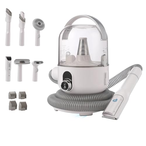 Dog Hair Vacuum & Dog Grooming Kit, Pet Grooming Vacuum, 2L Large Capacity Dog Vacuum for Shedding Grooming Hair, Professional Grooming Tools for Dogs Cats