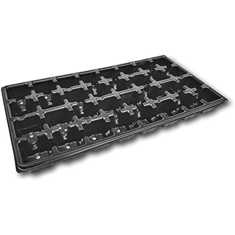 Bootstrap Farmer 32 Cell Seed Trays 5-Pack - Heavy-Duty Reusable Plastic Inserts for Propagation & Hydroponics, Fits Standard 1020 Flats