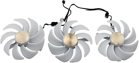 Graphics Card RTX4090 RTX4080 Compatible with RTX 4080 4090 Extreme AIRO White Replacement Graphics Card Fan(3-Fan)