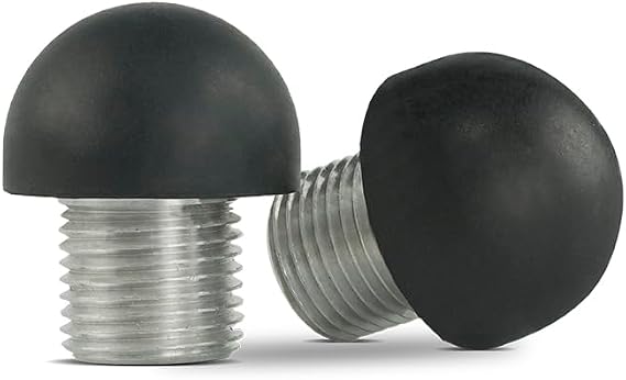 Bont Low Profile Jam Skate Toe Plugs Hard Rubber Construction 5/8 Inch Imperial Thread Lightweight Dance and Rhythm Setup Pair