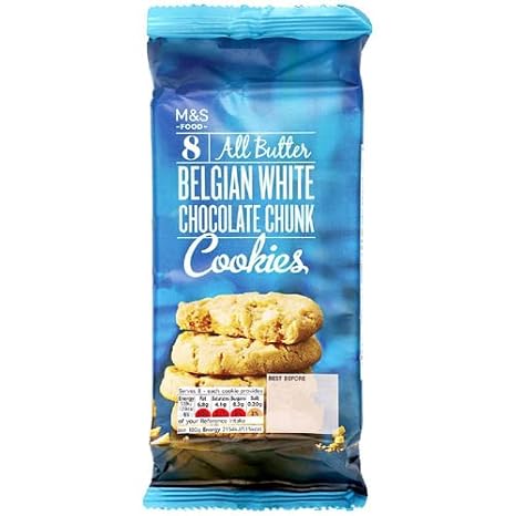 Marks and Spencer All Butter Belgian White Chunk Cookies 200g