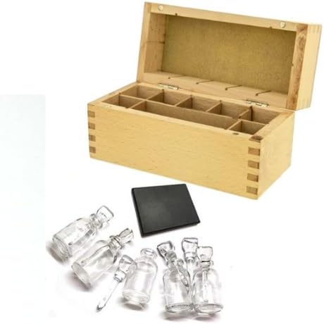1 Gold Testing Kit Incluted with 5 Pcs Acid Glass Bottle (without Acid) and 1Pcs Gold Testing Stone.
