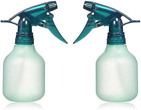 Rayson Empty Spray Bottle Refillable Container, Fine Mist Sprayer Trigger Squirt Bottle for Taming Hair, Hair styling, Watering Plants, Showering Pets (2 Pack, Green)