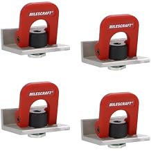 Milescraft 4031 Cam Stops 4 Pack Quick Adjust T-Track Stops. Anodized, 1-9/16" Long with Cam Lever. Low Profile for Boards 3/4" or Thicker.