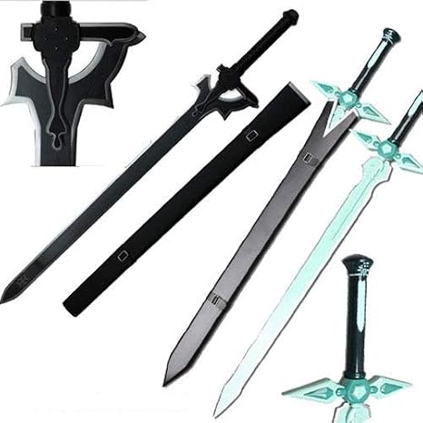 Sword Art Online Kirito Sword Set Elucidator/Dark Repulsor v2 (HK-3025 HK-026-2)