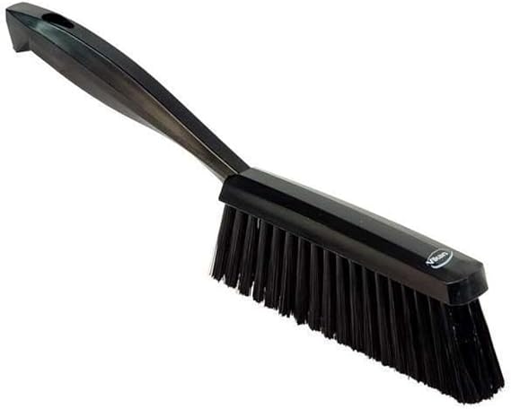 1 19/32 in W Bench Brush, Soft, 6 3/4 in L Handle, 7 in L Brush, Black, Plastic, 13 in L Overall - 1 Each