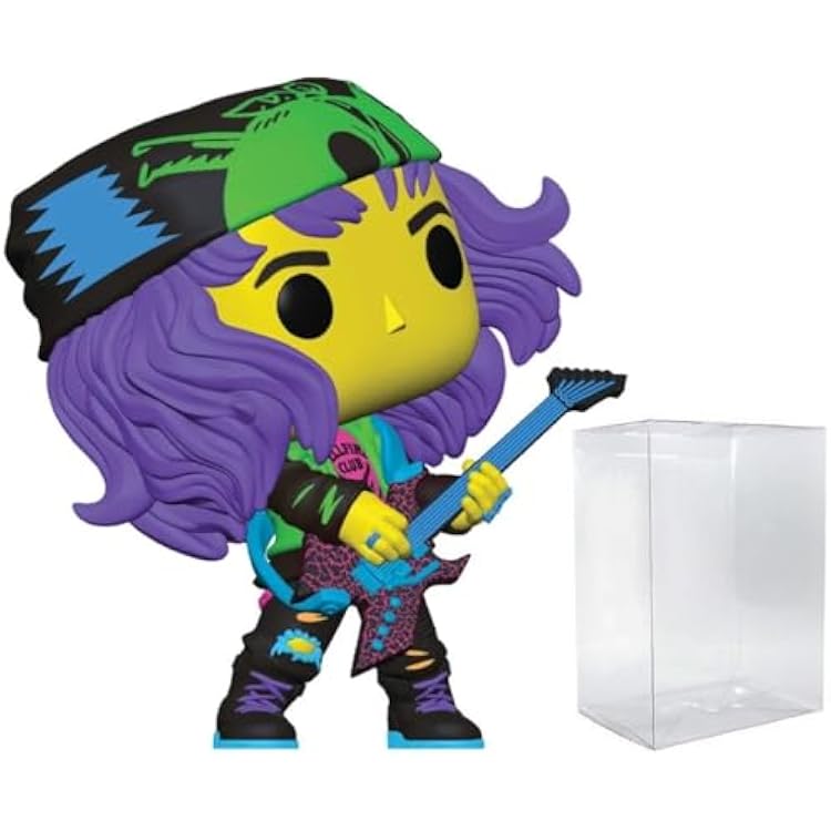 POP Stranger Things - Eddie Munson Blacklight Limited Edition Funko Vinyl Figure Bundled with Compatible Box Protector Case, Multicolor, 3.75