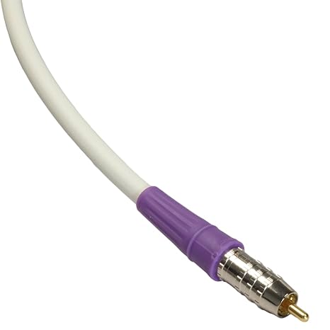 Blue Jeans Cable LC-2 Double-Shielded Low Capacitance Subwoofer Cable (White, 50 Foot)