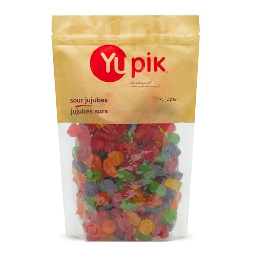Yupik Sour Jujubes, 1Kg35.27oz {Imported from Canada}