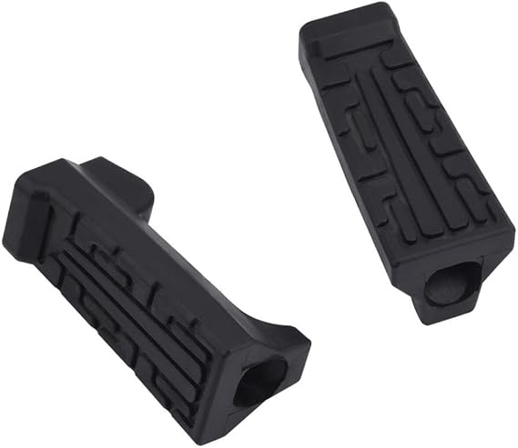 Rubber Foot Pegs Pedal For Motorcycle Front Rest Compatible With 125CC YBR125 XTZ125 YB125S YB125Z YBR 125 Models(Left and right)