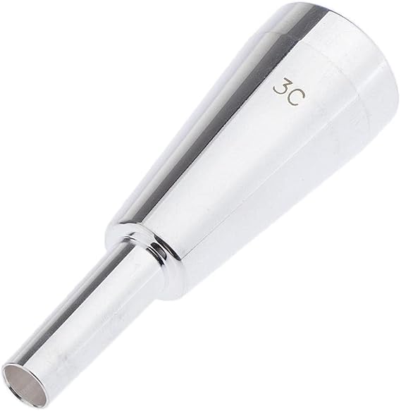 3C Size Silver Heavy Trumpet Mouthpiece Booster for Brass Instruments
