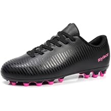 Kids Soccer Cleats Unisex-Child Lightweight Football Shoes Turf Youth Boys Girls Futsal Training Indoor Outdoor