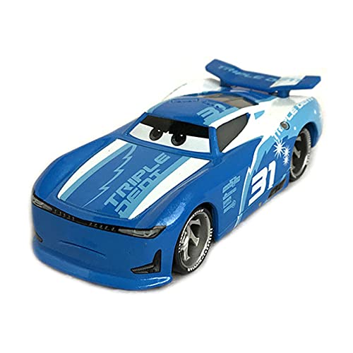  Pixar Cars 2 3 Toy Lightning McQueen Mater Sheriff Alloy Metal Model Car 1:55 Metal Toys Vehicles Boy Children Gifts Color : 33