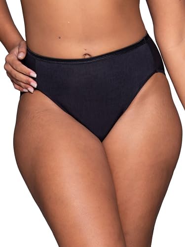 Vanity Fair Womens Illumination Hi Cut Panties, Silky Stretch & Satin Trim