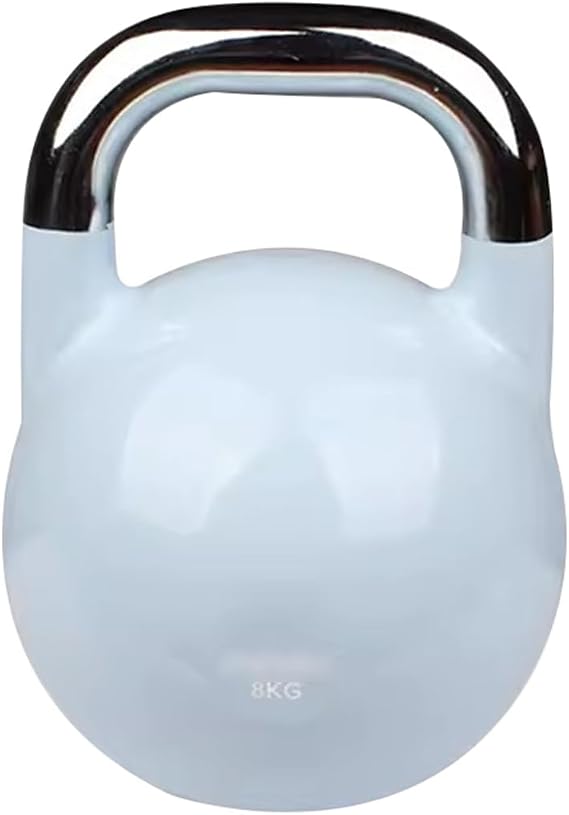 Kettlebell Weights Professional Training Competition Weight Kettle, Gym Men and Women Sports Steel Kettle Dumbbells, Shape Up, Muscle Strength, Squat Blue-grey-8kg
