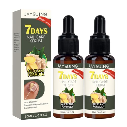 2PCS Ginger Nail Serum Solution, Ginger Cuticle Care Oil for Nails