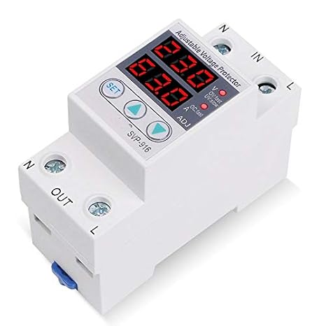 Adjust Voltage Relay Control Over Under Voltage Protector 220V 63A 40A Overvoltage and Over Current Protection Devices Din Rail