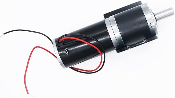DC Planetary Geared Motor 12V 24V DC Miniature Motor Planetary Gearbox Large Torque DC Electric Motor with Bracket (24V 8MM,98rpm)