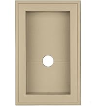 Builders Edge 130130004013 Insulated Siding Wrap Around Mount Block 013, Light Almond