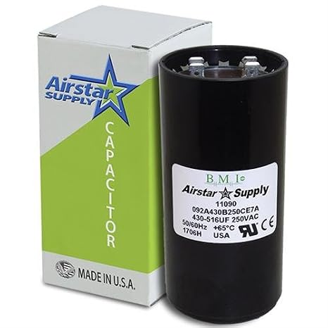 430-516 uF x 220/250 VAC - BMI Start Capacitor # 092A430B250CE7A - Made in the USA