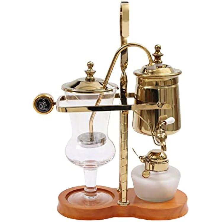 Retro Coffee Machines,Espresso Machine,Gold Syphon Coffee Brewer for Home & Office & Coffee Shop